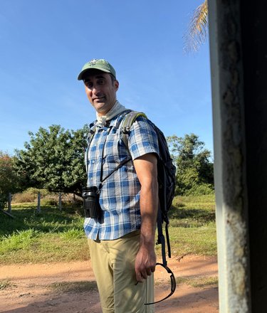 Robin Naidoo in the field