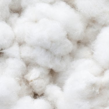 Closeup of raw cotton