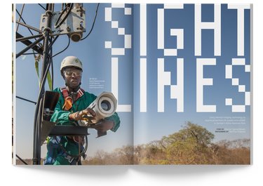 Magazine spread from Spring 2020