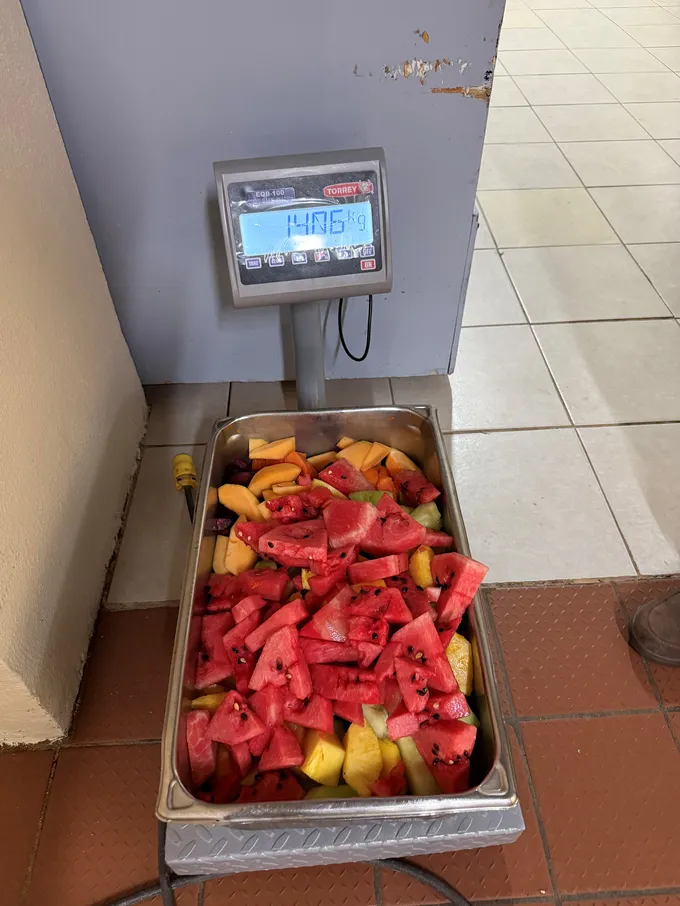 Food waste loss at hotels in Mexico