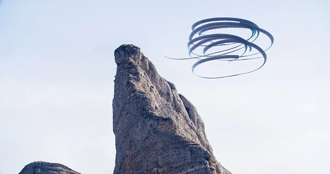 Birds in pattern of flight