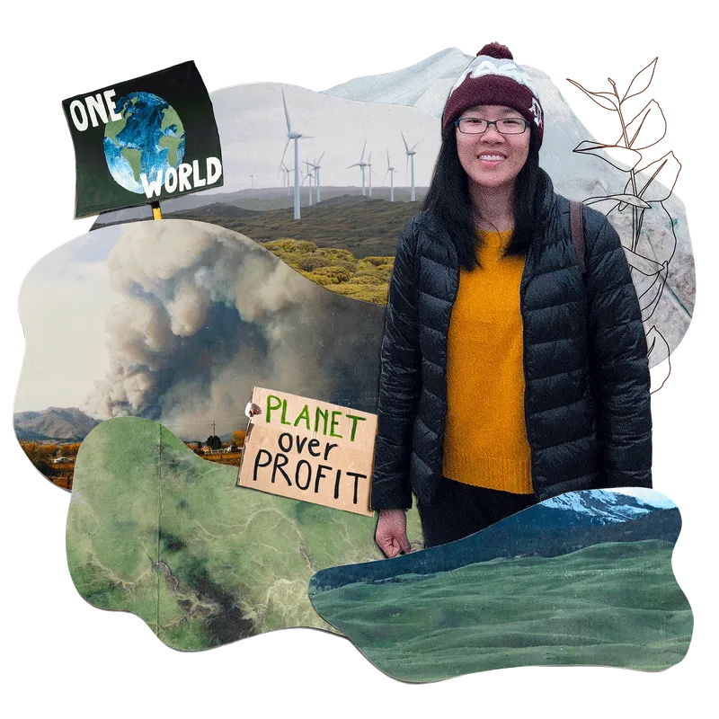 Collage portrait of Gao