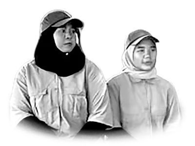 Two women sitting