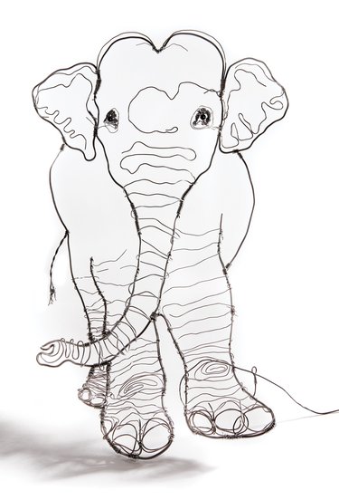 Elephant line illustration