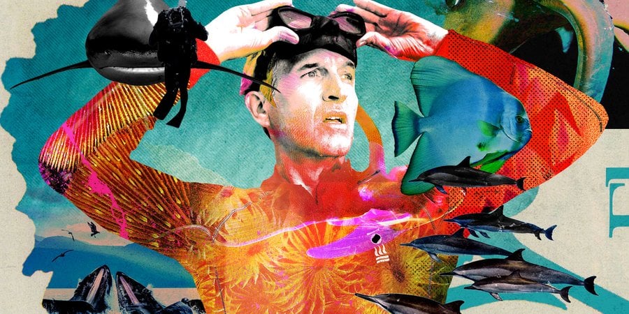 Illustration of Brian Skerry