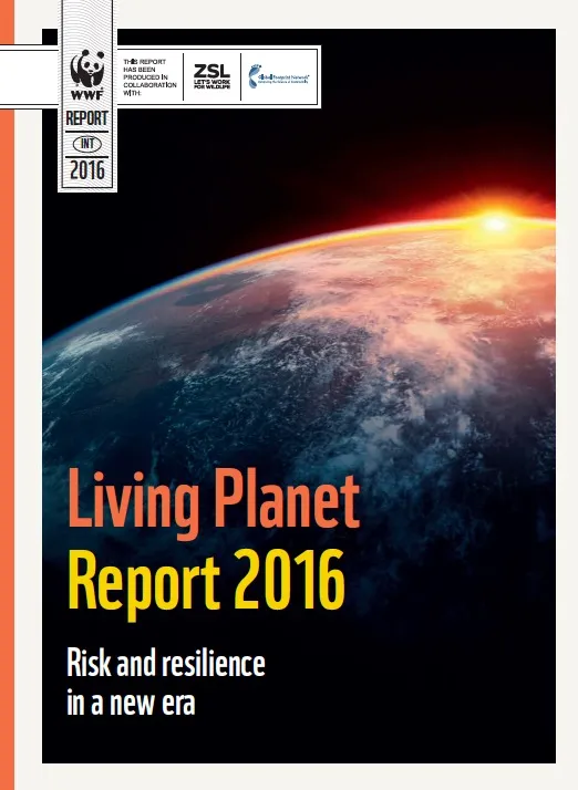 Cover of 2016 WWF Living Planet Report