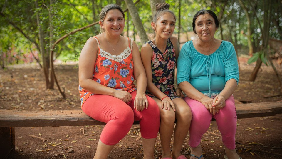 3 generations of women who live and work in the village community and the women's association