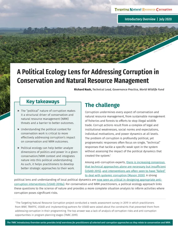 report cover featuring photo of large plot of trees in various stages of growth