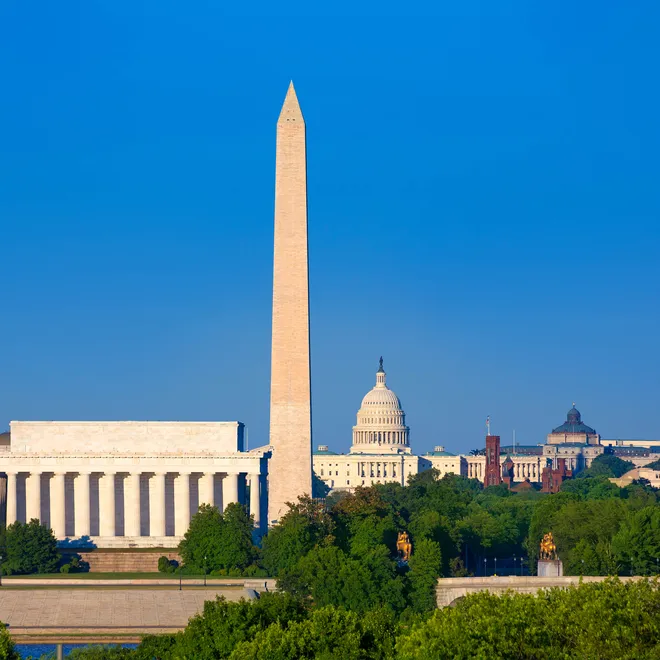 US Capitol Building and Washington Monument