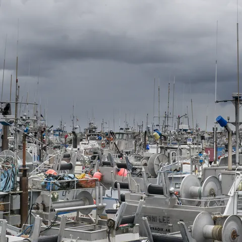 Preparing boats for salmon season