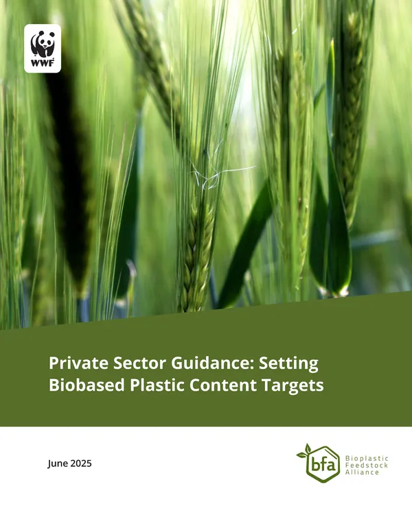 Cover - Private Sector Guidance: Setting Biobased Plastic Content Targets