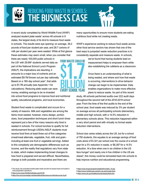 A report showing the first full page of text with an aqua banner showing the title