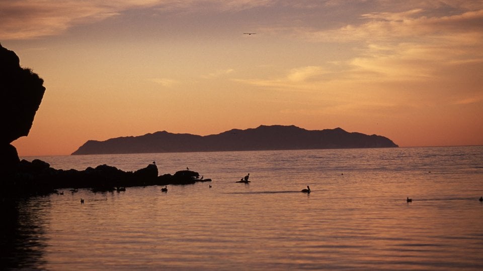 Sunset over the Gulf of California near Guyamas, Sonora Mexico