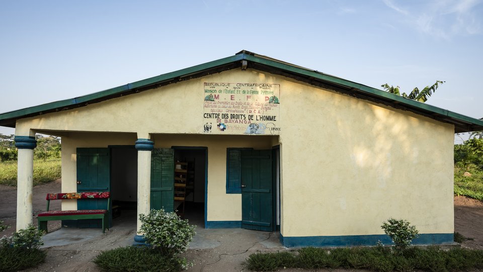 The Human Rights Center ("Centre Des Droits De L'Homme"), in Bayanga, Central African Republic