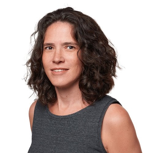 A headshot of a woman