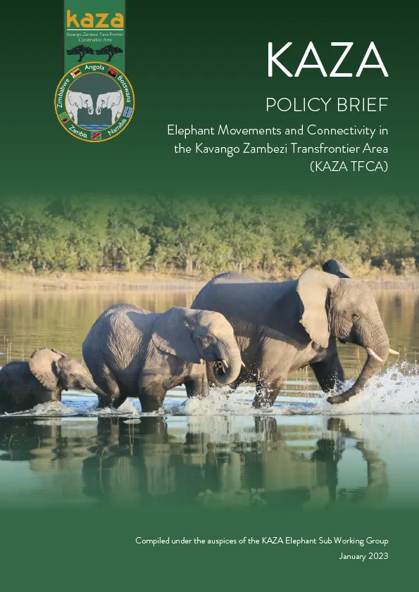 Report cover with elephants