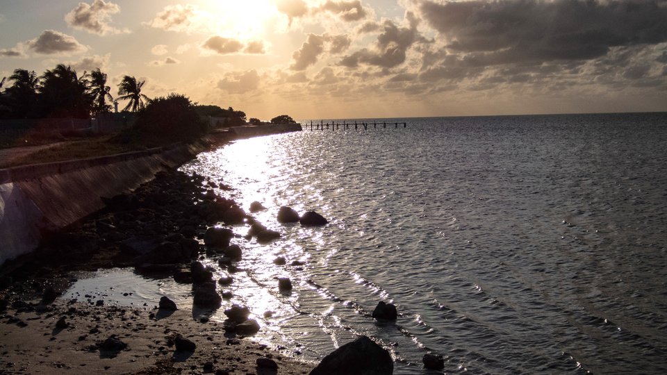 Beach at sunset