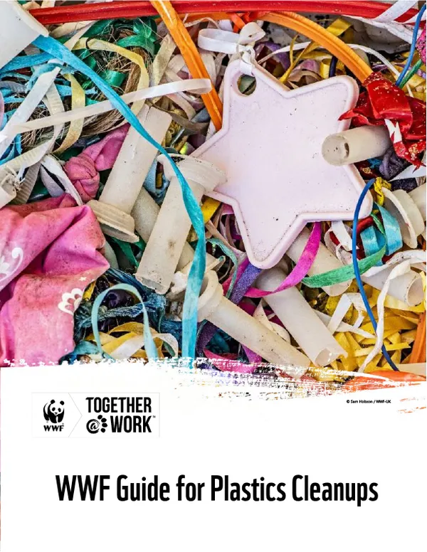 Closeup of plastic trash