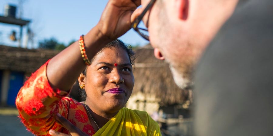 Pratiksha Chaudhary is welcoming tourist at her homestay in Dalla, close to Bardia National Park, Nepal.