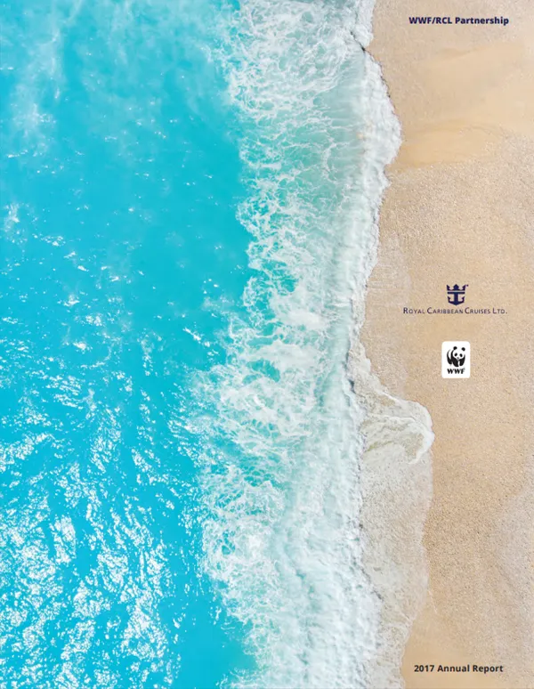 A report cover featuring an aerial view of a shoreline with sand, waves, and turquoise water