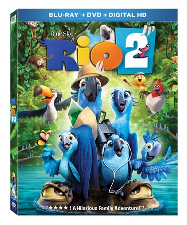 Blu-ray DVD cover of the animated film RIO 2.