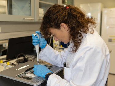 Scientist working in a lab
