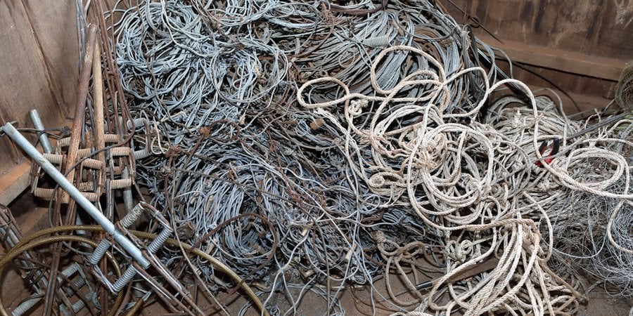 Confiscated snares and traps in Cambodia.