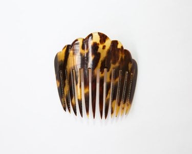 A comb made from tortoise shell.