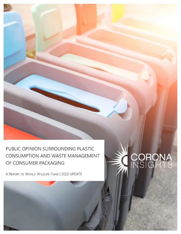 Report cover: Public Opinion Surrounding Plastic Consumption and Waste Management of Consumer Packaging