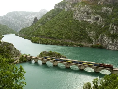 Grabovica artificial lake (Neretva river), Bosnia and Herzegovina