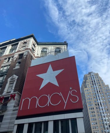 The exterior of the Macy's building