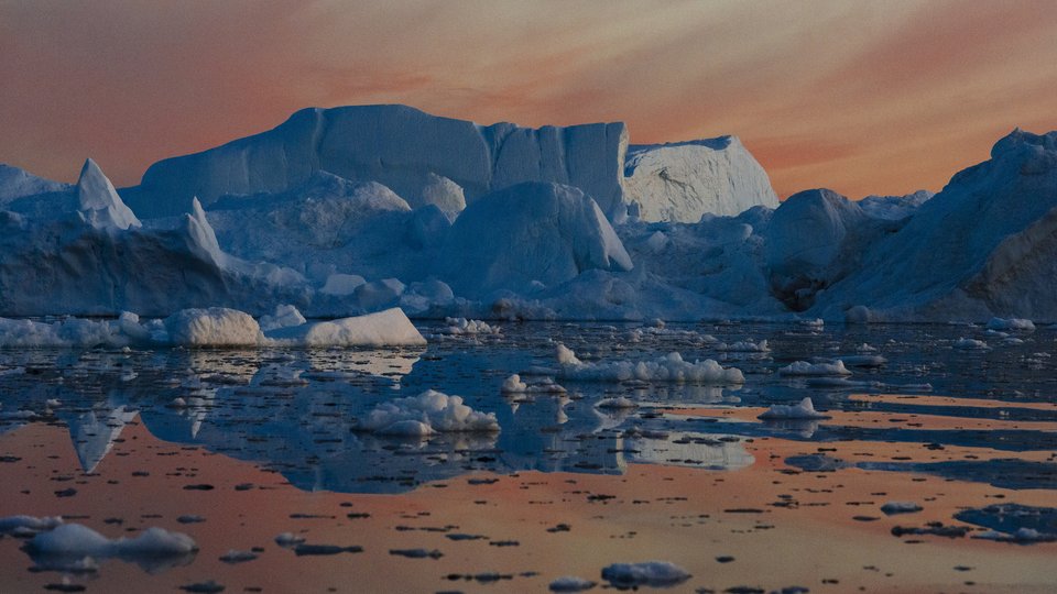 sea ice orange WW227585 Elisabeth Kruger