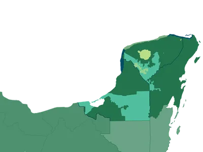 Small map of Yucatan